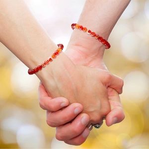 Carnelian Chakra Balancing Stretch Bracelet 8mm Beads